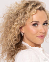 Make It A Set - Earrings - "Textured Theme - Silver Hoop" (Sold Separately)