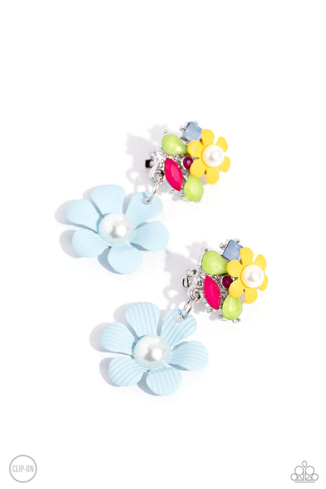Festive Florals - Blue Clip On