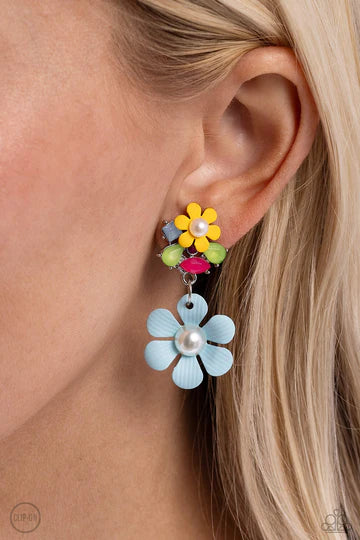 Festive Florals - Blue Clip On