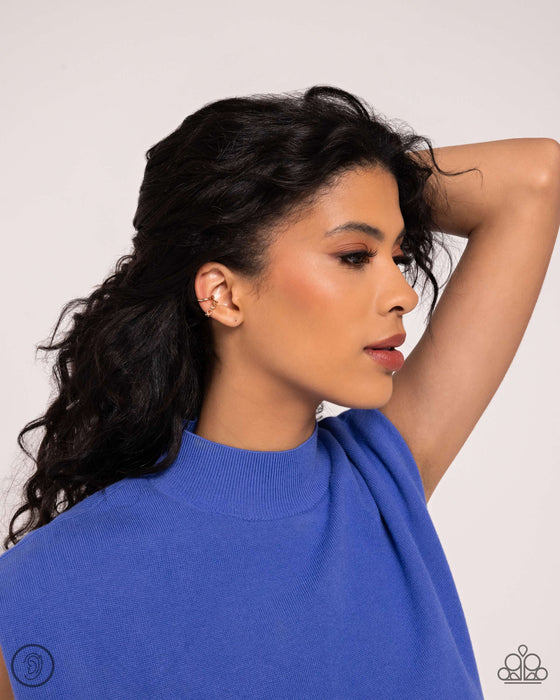 Barbell Beauty - Gold Ear Cuff