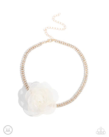 Rosy Range - Gold Choker