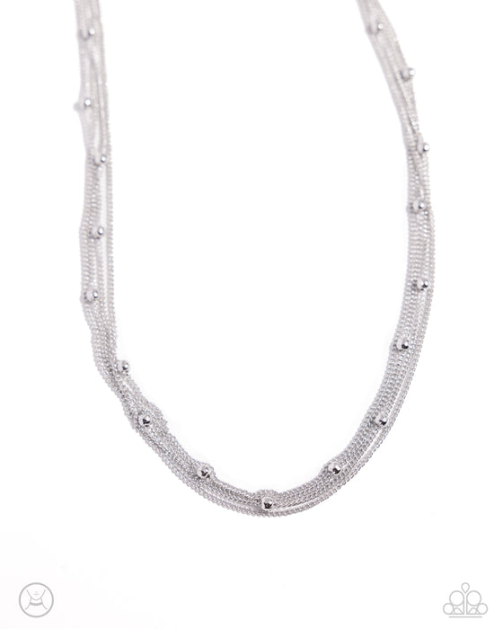 Satellite Strands - Silver Choker