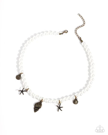 Beachcomber Beauty - Brass Choker