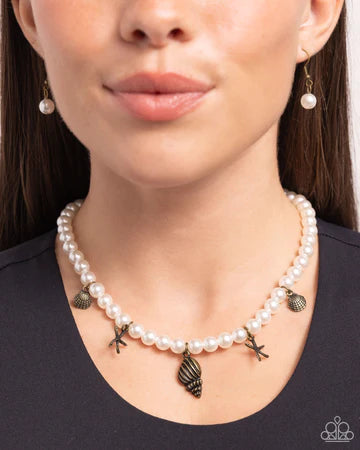 Beachcomber Beauty - Brass Choker