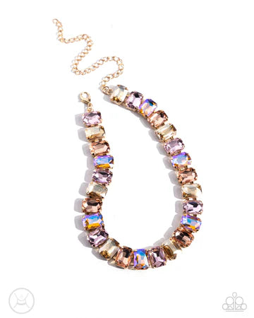 Ecstatic Emeralds - Gold Choker