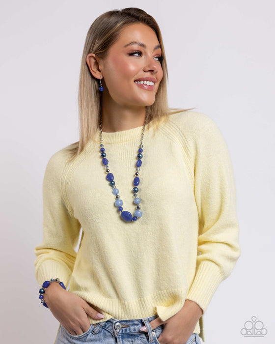Beaded Blessing Beaded Backing - Blue Set