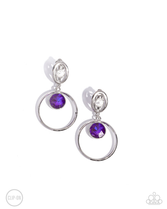 Modern Moment - Purple Clip On