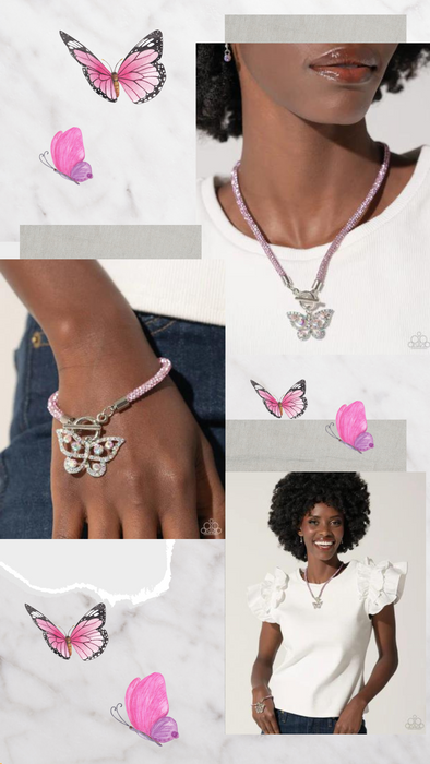 On SHIMMERING Aerial Appeal Wings Set - Pink