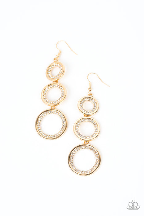 Shimmering in Circles - Gold