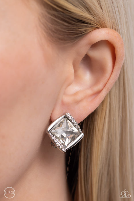 Sparkle Squared - White Clip On